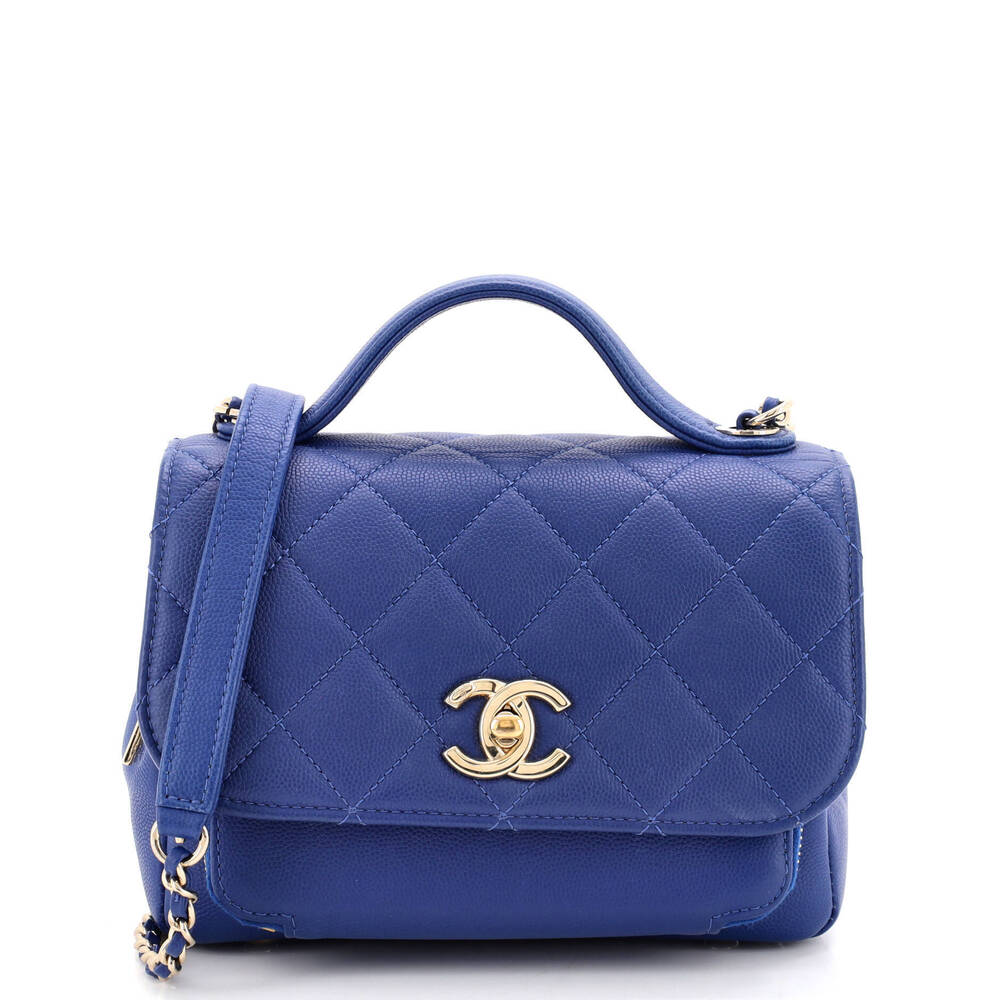 Chanel Small Business Affinity Flap Bag Quilted Caviar